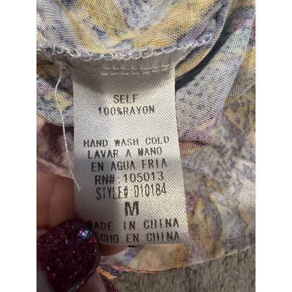 NWT Savanna Jane Women’s Multicolor Animal Print One Shoulder Maxi Dress Size M - Picture 7 of 7